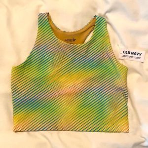 NWT Old Navy girls’ rainbow sports/dance/cheer tank